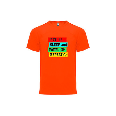T-shirt - "Eat Sleep Padel Repeat"