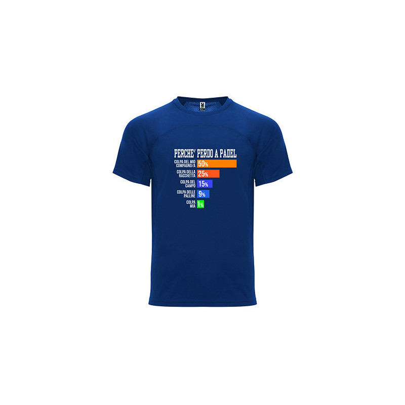 T-shirt - "Perché perdo a padel"