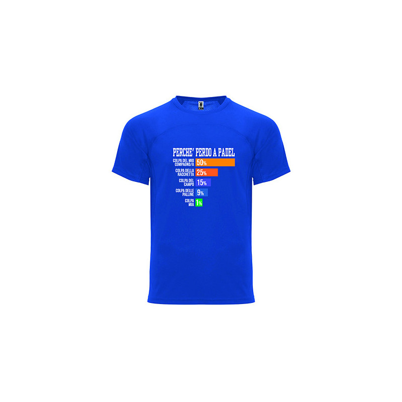 T-shirt - "Perché perdo a padel"