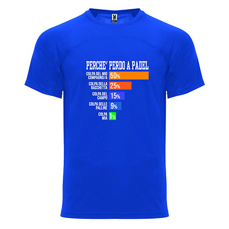 T-shirt - "Perché perdo a padel"