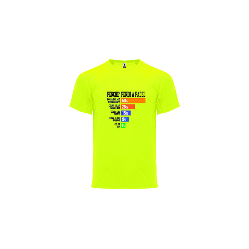 T-shirt - "Perché perdo a padel"