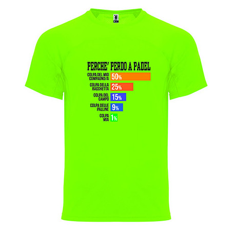 T-shirt - "Perché perdo a padel"