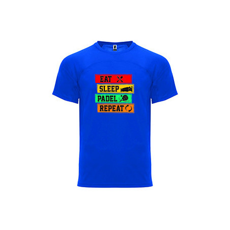 T-shirt - "Eat Sleep Padel Repeat"