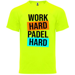 T-shirt - "Work Hard Padel Hard"