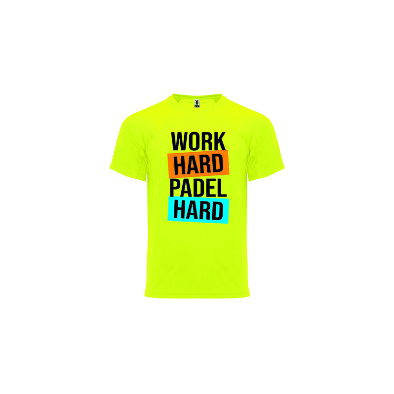 T-shirt - "Work Hard Padel Hard"