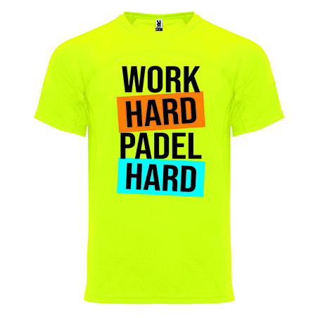 T-shirt - "Work Hard Padel Hard"