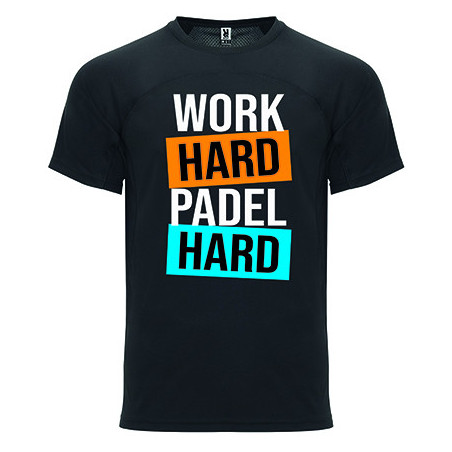 T-shirt - "Work Hard Padel Hard"