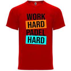 T-shirt - "Work Hard Padel Hard"