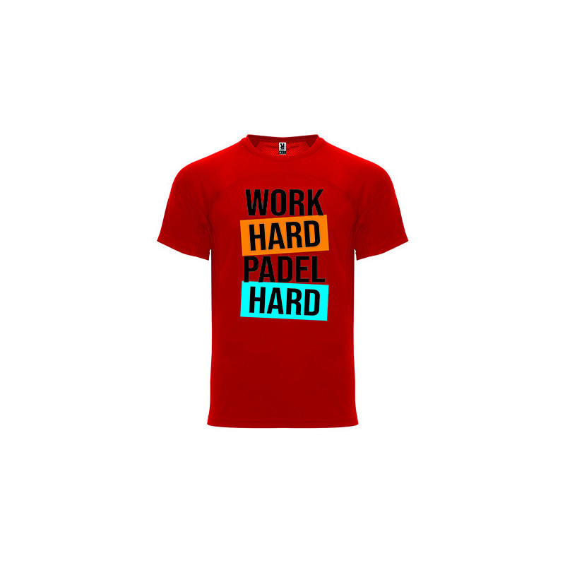 T-shirt - "Work Hard Padel Hard"