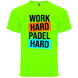 T-shirt - "Work Hard Padel Hard"