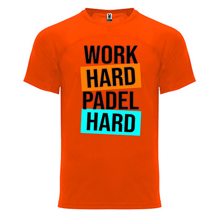 T-shirt - "Work Hard Padel Hard"