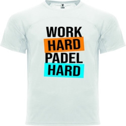 T-shirt - "Work Hard Padel Hard"