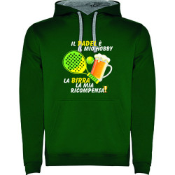 Felpa con capuccio - "Padel & Birra"