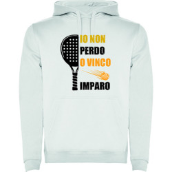 Felpa con capuccio - "Io non perdo o vinco, imparo"