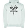 Felpa con capuccio - "Siempre por el centro"